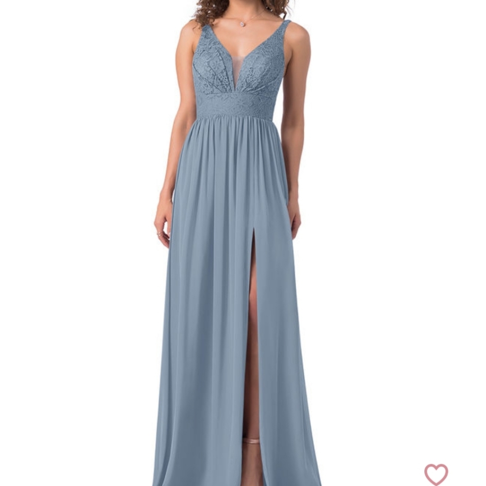 Dusty Blue Azazie Bridesmaid Dress